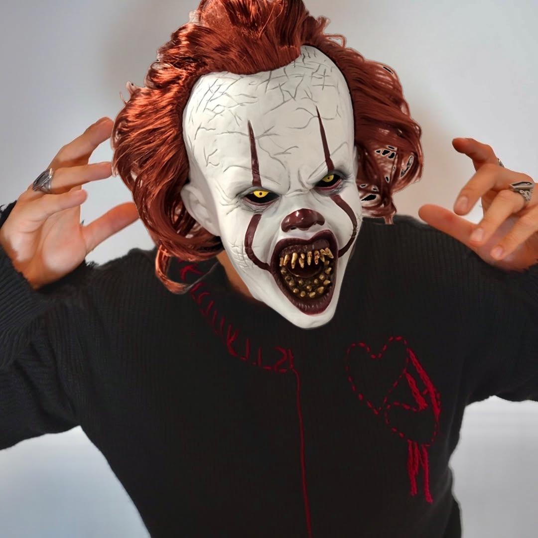 Jack the Clown Returns: Horror Clown Girl Joker Mask for Halloween & Christmas