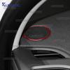 Real Soft Carbon Fiber Sticker For Renault Fluence Megane 3 RS 2009 2010 2011 2012 2013 2014 2015 Car Instrument Audio Ring Trim