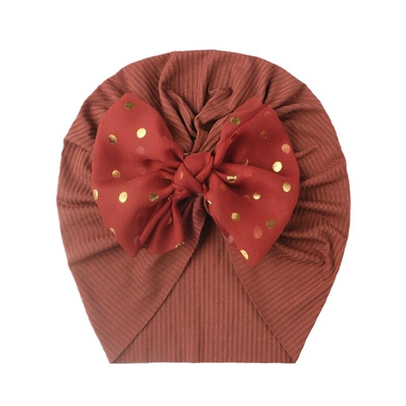 Newborn Infant Baby Turban Toddler Kids Boy Girl Cotton Blends Hat Lovely Soft Cute Bow Knot Beanies Baby Gifts