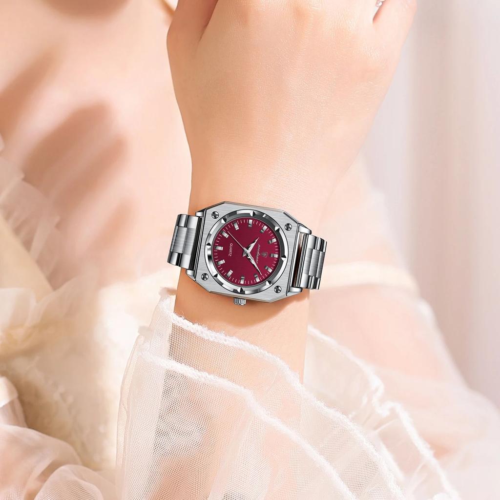 Luxury Casual Ladies Wristwatch Waterproof Stainless Steel Luminous Woman Watch Elegant Fashion Quartz Women's Watches