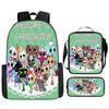 Dandy'S World Student School Bag Dandy'S World Cartoon Cute Backpack Three-Piece Set Satchel Bag Pencil Case
