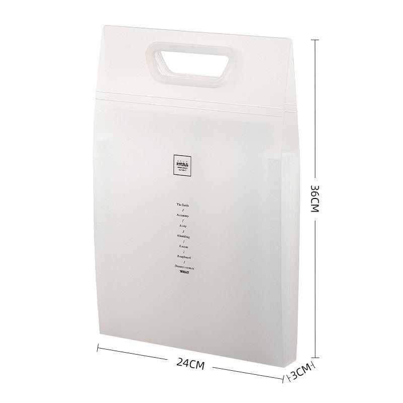 

A4 Folder Multi-Layer Student Insert Paper Storage File Bag Large Capacity Portable File Holder Vertical Clip White([Upgraded to 13 Large Capacity])