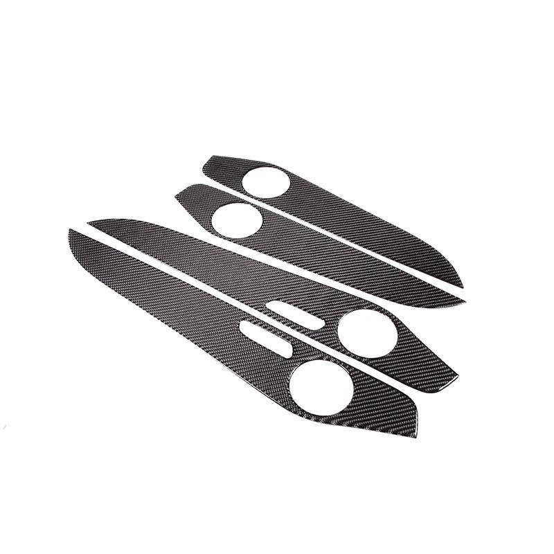 Soft Carbon Fiber For Mercedes Benz C Class W205 GLC Class 2014- Interior Door Decoration Panel Cover Trim Car Accessories