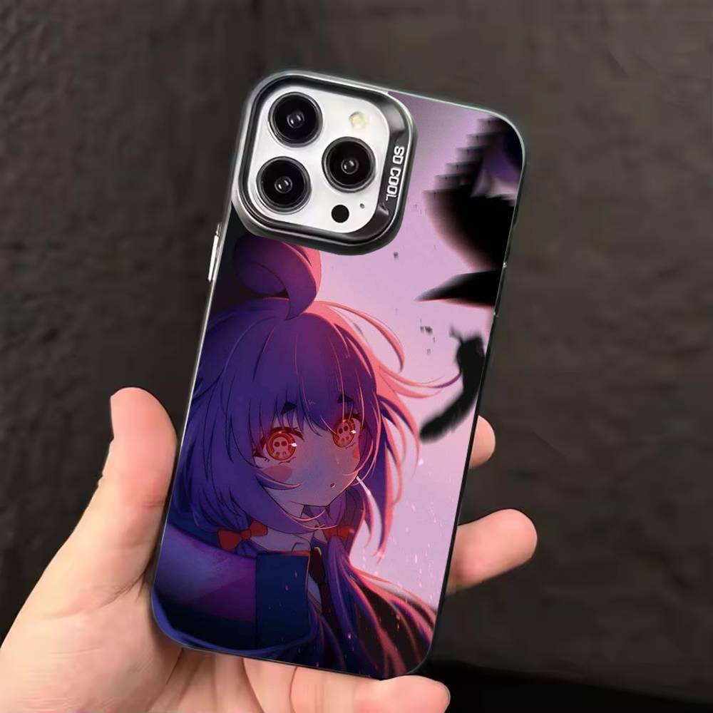 DARK GATHERING Anime  Phone Case For iPhone 17 16 15 14 13 12 11 Pro Max Plus Silver candy Matte Cover
