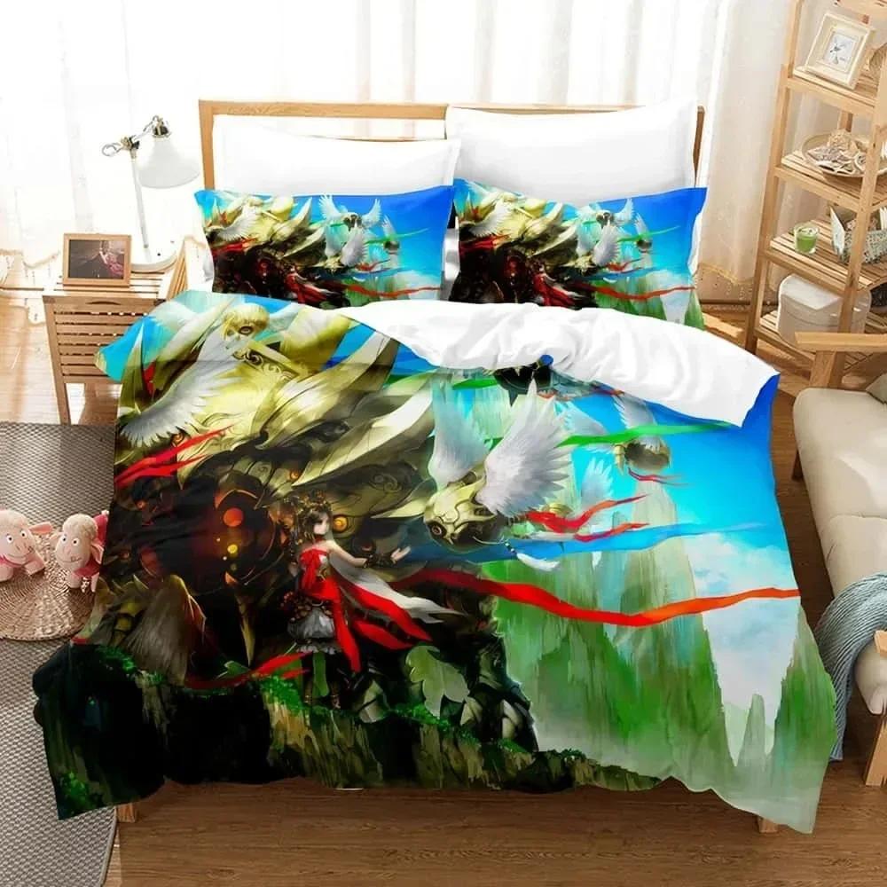 3D Tecknade Zoids New Century Tryckt Sängset Påslakan Örngott Sängkläder Set Lakan Quiltöverdrag Full Queen King Size