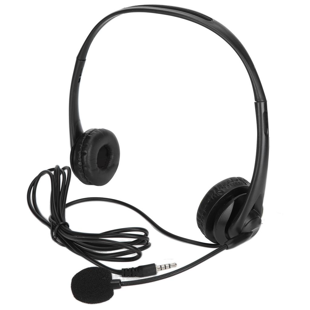Customer Service Headset Hands Free Stereo Corded Binaural PC Noise Cancelling Headphone for Phone Sales3.5 Mm