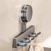 Suction Cup Hooks No Drill Wall Mount Heavy Duty Bathroom Organizer Multi Hook Towel Rack Shower Door Back Adhesive Hanger Strong Hold Reusable