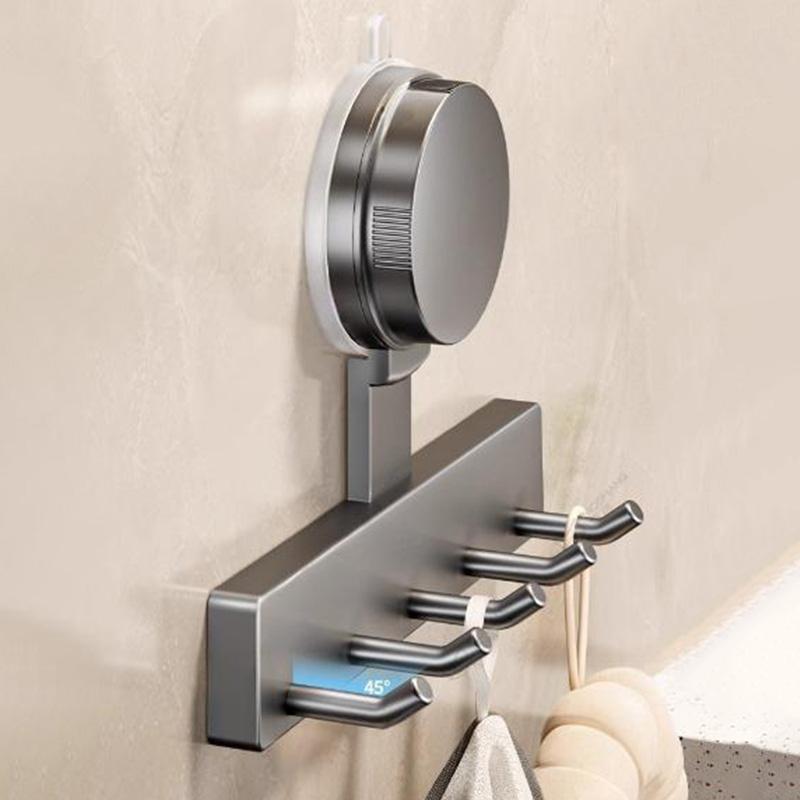 Suction Cup Hooks No Drill Wall Mount Heavy Duty Bathroom Organizer Multi Hook Towel Rack Shower Door Back Adhesive Hanger Strong Hold Reusable