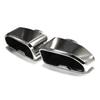 1 Par de Ponteira de Escape para Carro Para BMW G01 X3 G02 X4 2019 2020 Ponteira de Silenciador de Aço Inoxidável Tubo de Escape Ponteira Quadrada Sistema de Escape