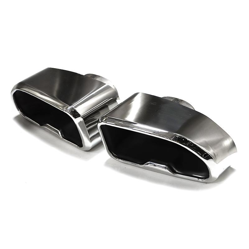 1 Par de Ponteira de Escape para Carro Para BMW G01 X3 G02 X4 2019 2020 Ponteira de Silenciador de Aço Inoxidável Tubo de Escape Ponteira Quadrada Sistema de Escape
