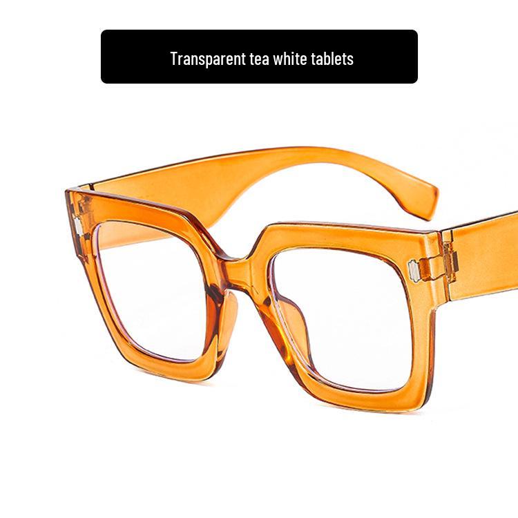 2022 European & American Style Anti-Blue Light Large Frame Glasses