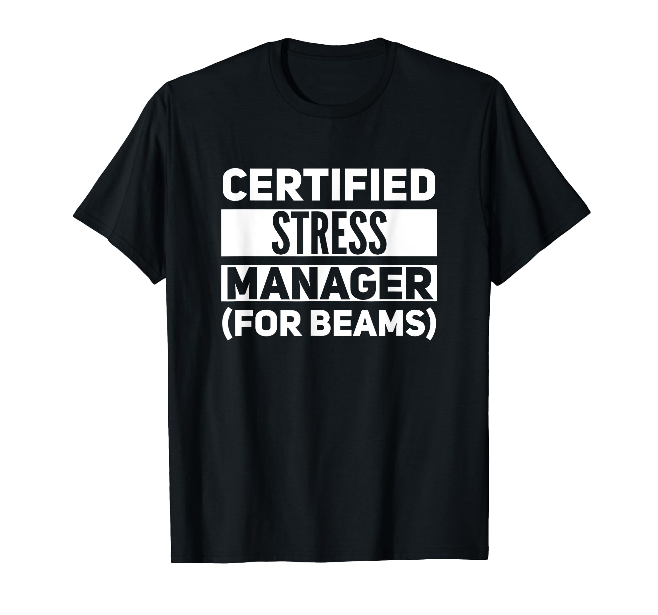 

Certified Stress Manager (for beam) T-shirt чорний