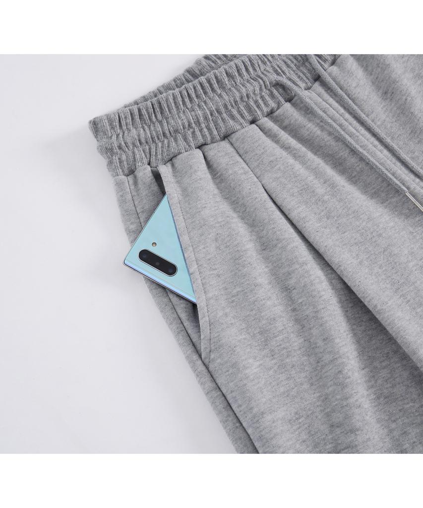 TOPBOY [2Pack Non-Fleece Or Fleece] Comfort Single-Pleat Elastic Waist Wide Training Pants 2 Colors (Type A)