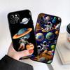 CJ12 Astronaut Space Moon Case for Samsung Galaxy M06 M15 M16 M35 M55 M56 A36 A42 A50 A50S A51 A52 A32 A33 A05 A05S A06 A16 A20