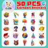 50 Painting Stickers Oil Painting Shein Art Fashion Diy Children'S Art Painting Graffiti Stickers