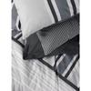 Parure de lit - 1 housse de couette 220 x 240 cm + 2 taies d'oreiller 60 x 60 cm - 100% coton renforcé - Anthracite