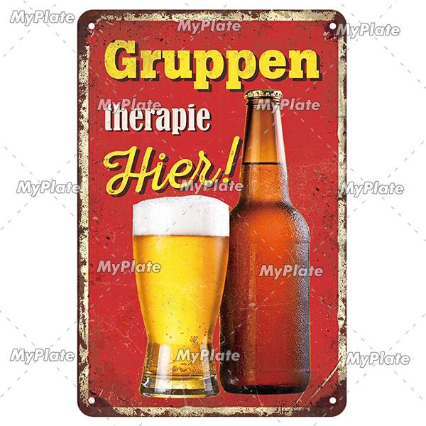 Retro Drink Bier Beer Metal Sign Vintage Plaque Tin Sign Plate Wall Decor For Bar Club Man Cave Bar Plate Drinking Poster Custom