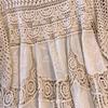 DIMANAF 2025 Summer Women Long Knitted Dress Sleeve Basic Fashion Lace Dresses Loose Dress