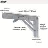 Heavy Duty Folding Shelf Brackets, Collapsible Triangular Shelf Bracket for Bench Table Shelf Brackets Wall Shelf Shelf Support
