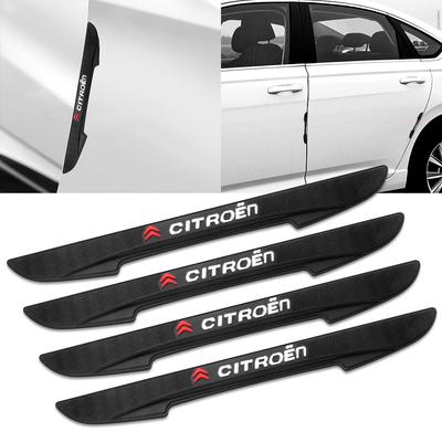 4Pcs For C1 C2 C3 C4 Picasso C4L C5 C-ELYSEE C8 Car Door Side Strip Protector Rubber Edge Anti-collision Bumper Sticker