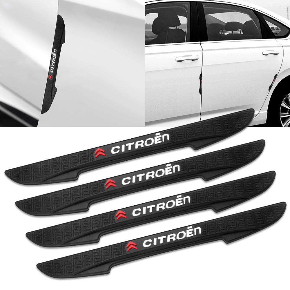 4 Stück Für Citroen C1 C2 C3 C4 Picasso C4L C5 C-ELYSEE C8 Auto Tür Seitenleisten Schutz Gummi Kante Kollisionsschutz Stoßstange Aufkleber