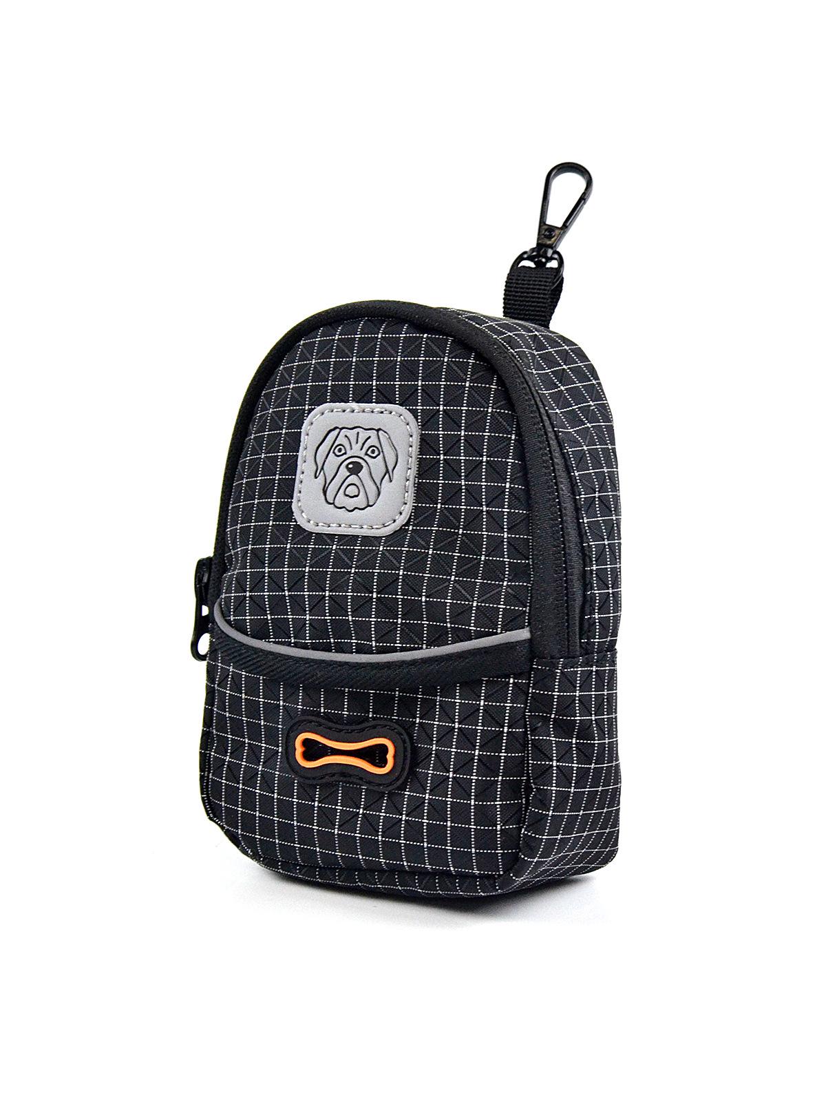 Портативный пакет для лакомств и отходов для дрессировки собак с поясной пряжкой One Size чёрный