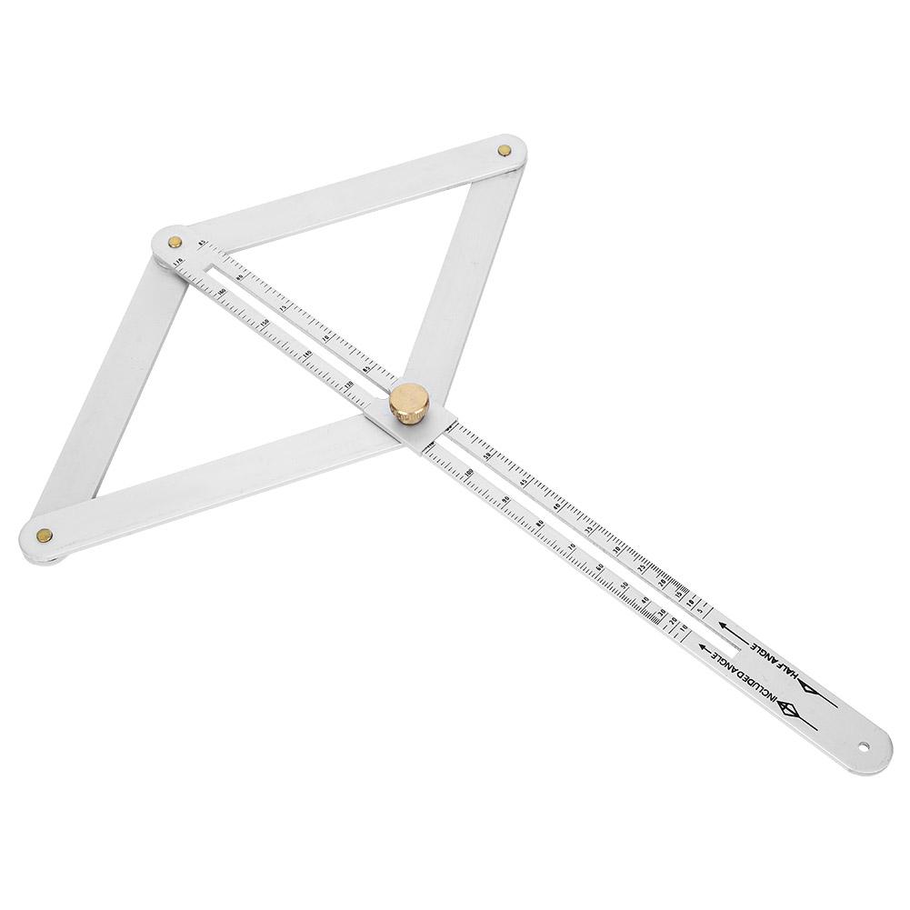 Goniometer Ruler Multifunctional Diagonal Ceiling Profiler 4‑Fold Corner Angle Finder