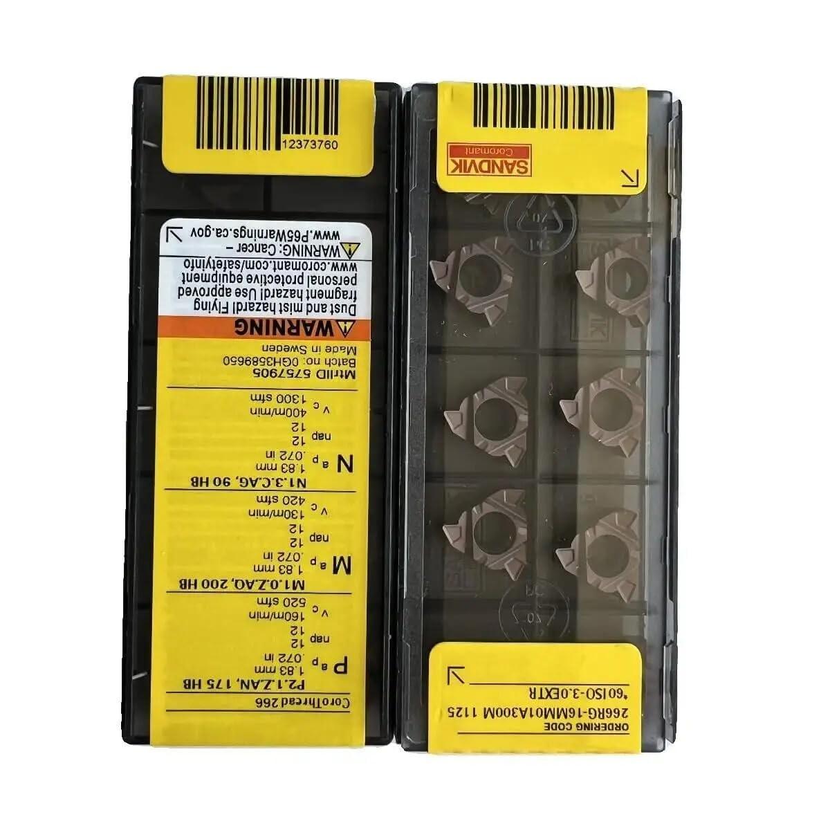 

Original Sandvik / 266RG-16MM01A300M 1125 /Carbide CNC Blade 10 PCS