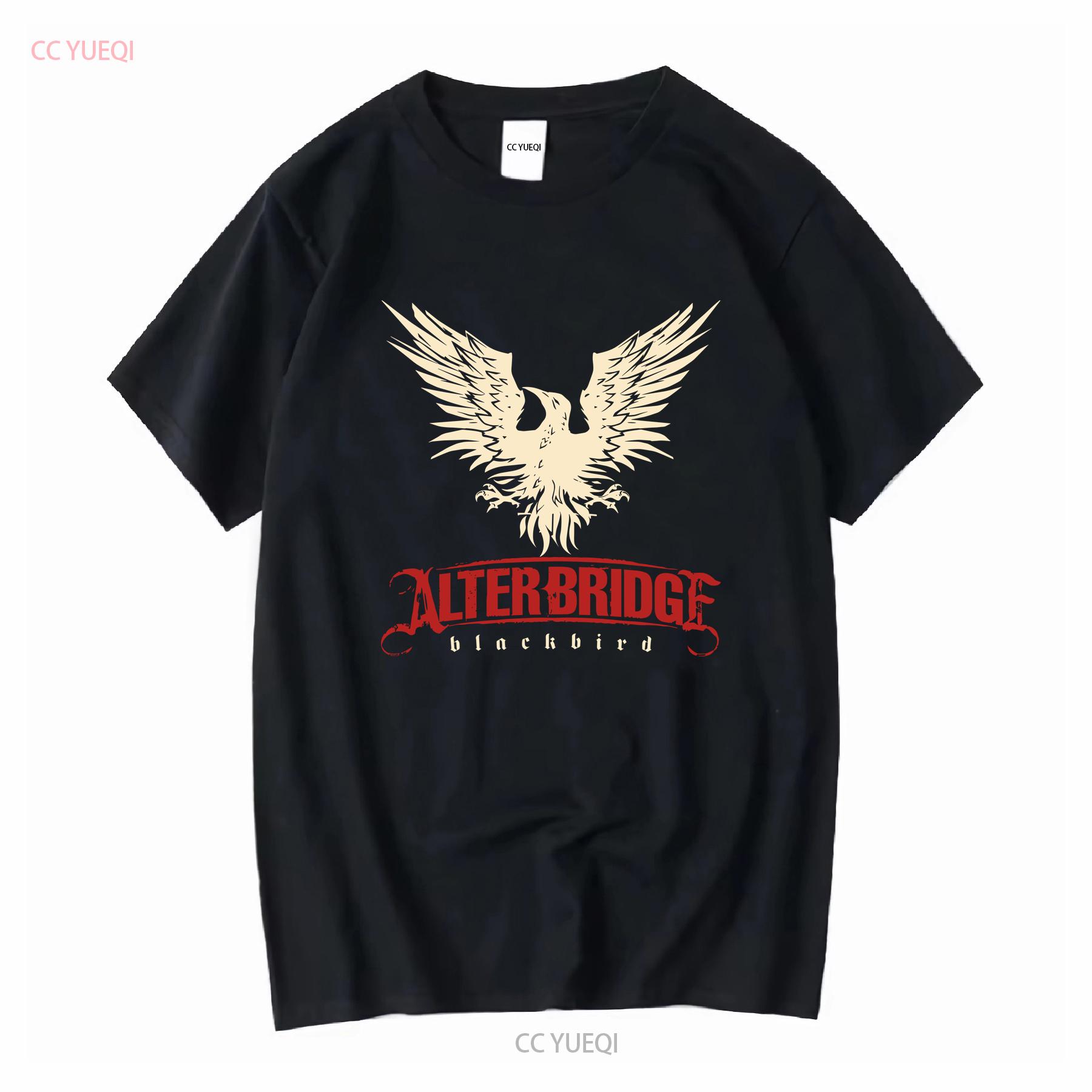 GUOYAN TOP Alter Bridge Blackbird T-shirt Katoen Zwart Heren Maat S tot 5XL HC151 vintage Gewassen Licht Comfortabel designerkleding 4XL