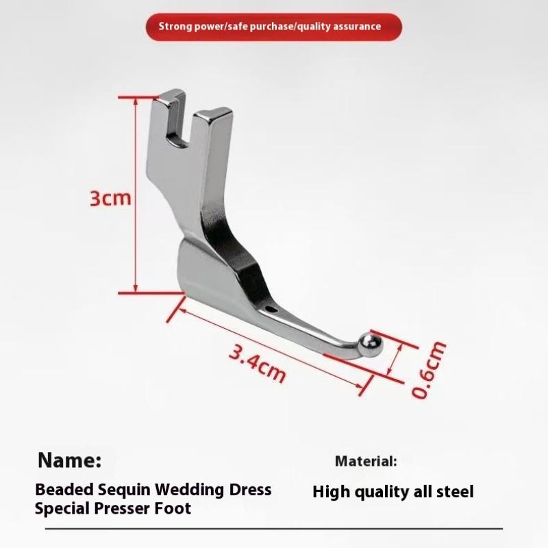 1Pc Wedding Dress Fabric Bead-Free Fixed Presser Foot Sy-236 Wedding Dress Ball Fabric Special Presser Foot