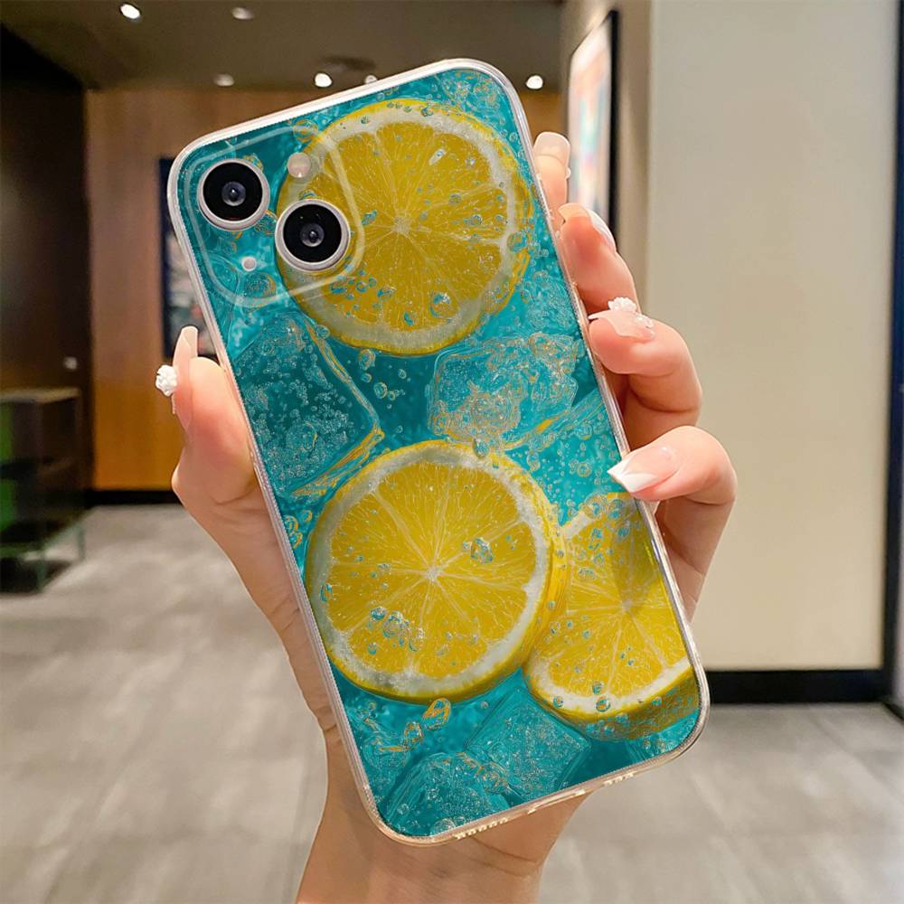 Summer Fruit Phone Case For iPhone 17 16e 16 15 14 13 12 11mini Pro Max X XR XSMAX 8 7 Air Plus Soft Cover