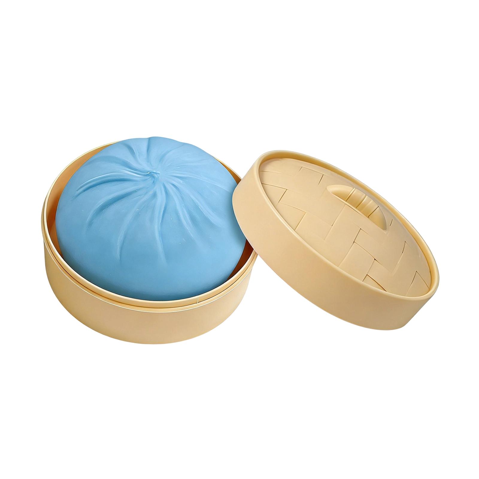

Prank Stress Relief Bun Toy Realistic Steamer Toy One Size синий