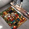 Festive nutcracker holiday decorations carpet Yoga living room room decor children's crawling mat doormat area rug