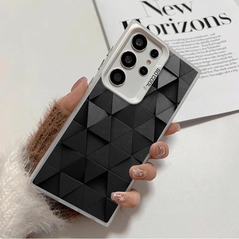 

Мягкий чехол для телефона с крутым узором из углеродного волокна для Samsung Galaxy S24 S25 FE S26 Edge S23 Ultra S22 Plus S21 + Ударопрочная задняя крышка Samsung S23 Plus