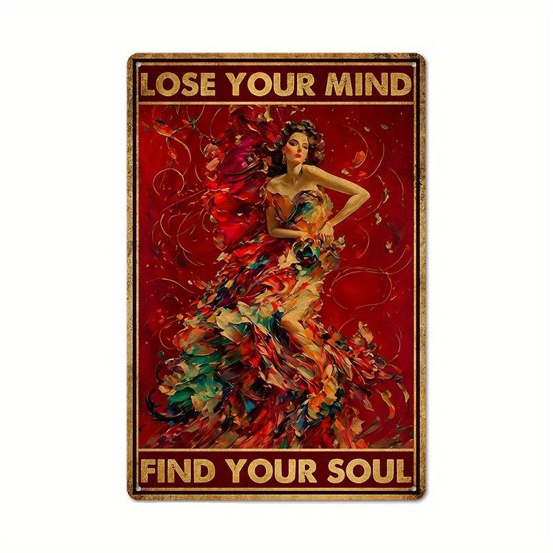 Aluminum Metal Wall Sign, Modern Art Decor Plaque 20x30cm