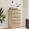 VidaXL Commode, Buffet with 5 Drawers, Storage Cabinet, Living Room Bedroom Furniture, Modern, Oak 823019