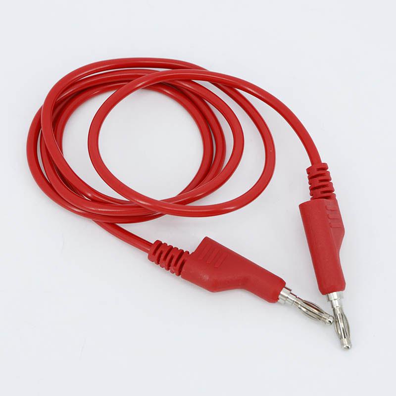 50cm 100cm Dual 4mm Stackable Banana to banana Plug Cables wire cord Multimeter Test Leads Electrical Red/Black 1000V 15A
