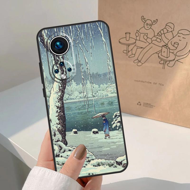 Japanese Ukiyo-e Art For Honor Magic 8 Pro 5 6 7 Lite Case For Honor Win RT 200 400 50 70 90 X8b X9a X9b X9c X9d