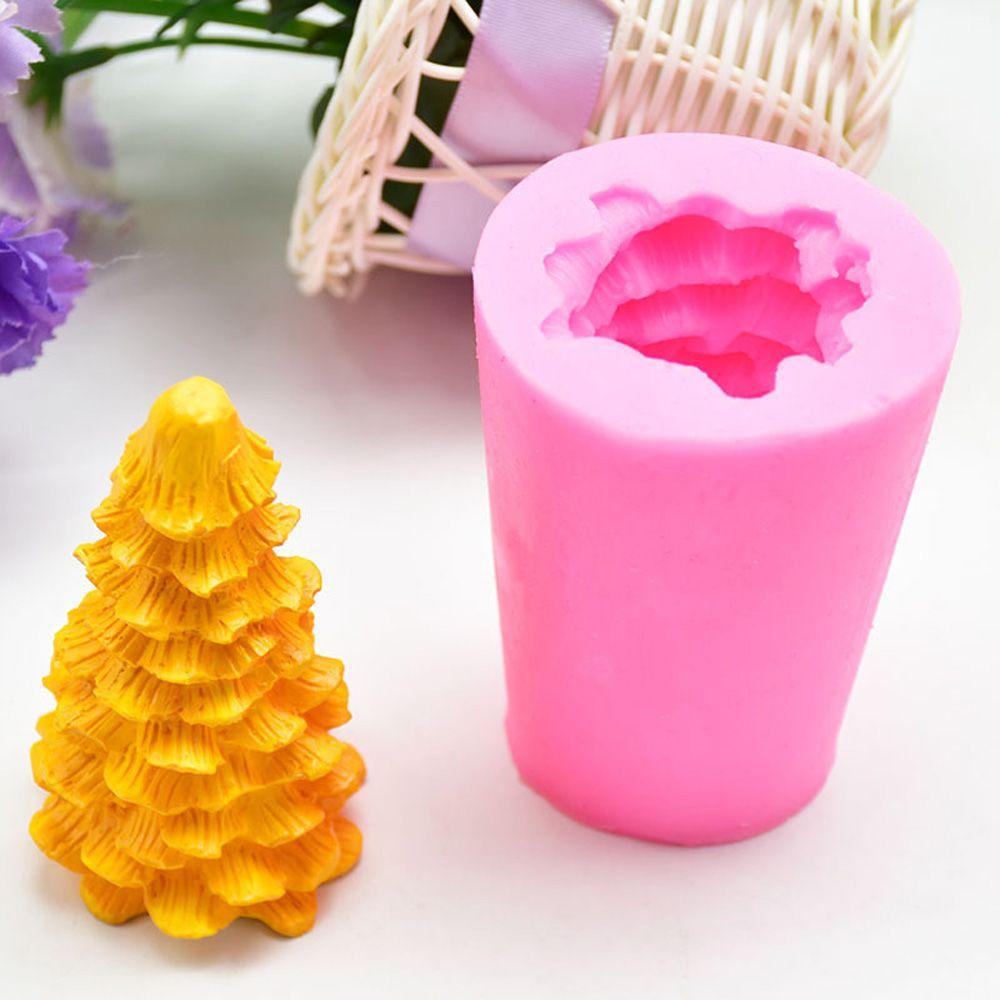 Silicone Craft 3D Christmas Tree Baking Tools Candle Bakeware Cake Mold Soap Mould Christmas