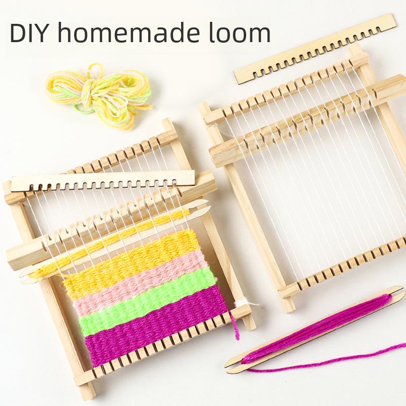 DIY Ancient Loom: Creative Spinning Machine for Kids - Wool Weaving & Toy Making