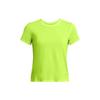 Solid Fit Crew Neck Short Sleeve T-Shirt Women Tops Lemon-Yellow 1382434-731