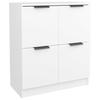 VidaXL Buffets 2 Pcs White 60x30x70 Cm Engineered Wood 3115804