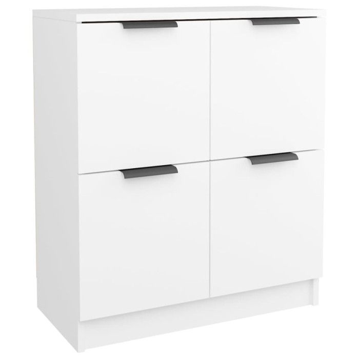 VidaXL Buffets 2 pcs Blanc 60x30x70 cm Bois d'ingénierie 3115804