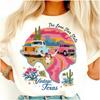 Western Style Women's T-Shirt Kawaii Short Sleeved Summer Casual New Women's Round Neck Basic Versatile Regular Top T-Shirt