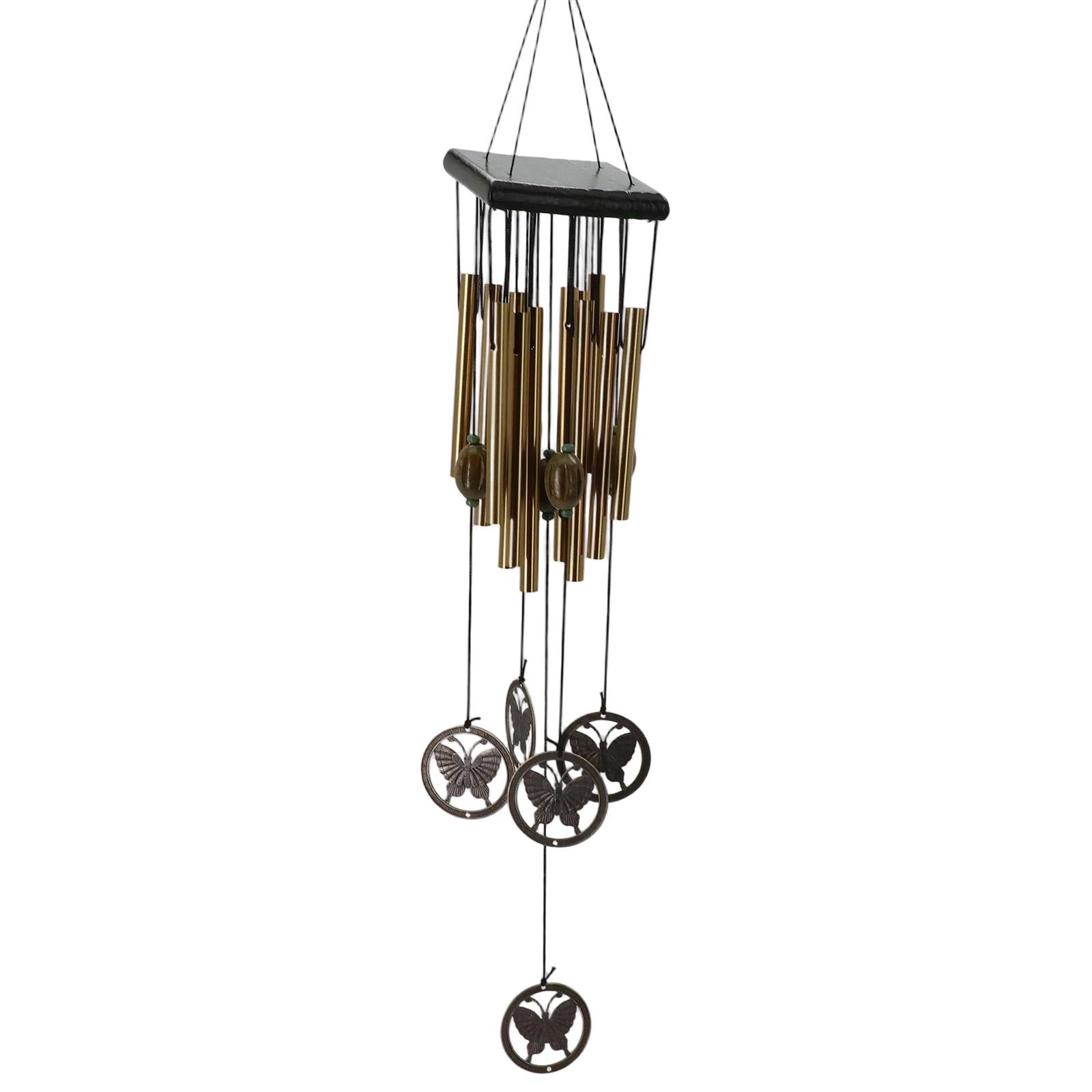

Bell Windchime Garden Home Large Metal New Outdoor Patio 1 Pc Practical 12 Tube Quality Wind Chime 60cm Height