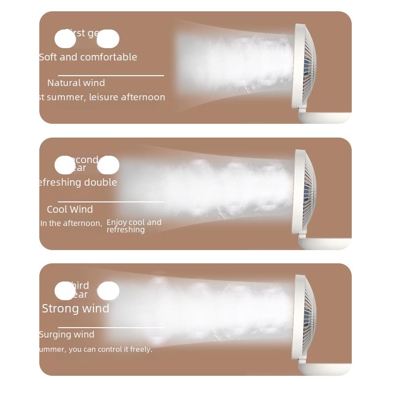 Dual-Purpose Electric Fan: Convection Circulation, Indoor/Outdoor, Rechargeable Floor & Desktop Fan