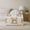 1pc Cute Scandinavian Minimal Tissue Box - Teddy Bear Pattern, Office, Parties, for Living Room, Kitchen, Events - Decorative Desk Decor, Home Organi