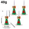 Nonwoven Fabric Christmas Hat Ornament Cone‑Shaped Lightweight Cone Hat Pendant Sequin Decoration Holiday Table Ornament