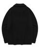 COVERNAT Lambswool Half Zip Knit Black