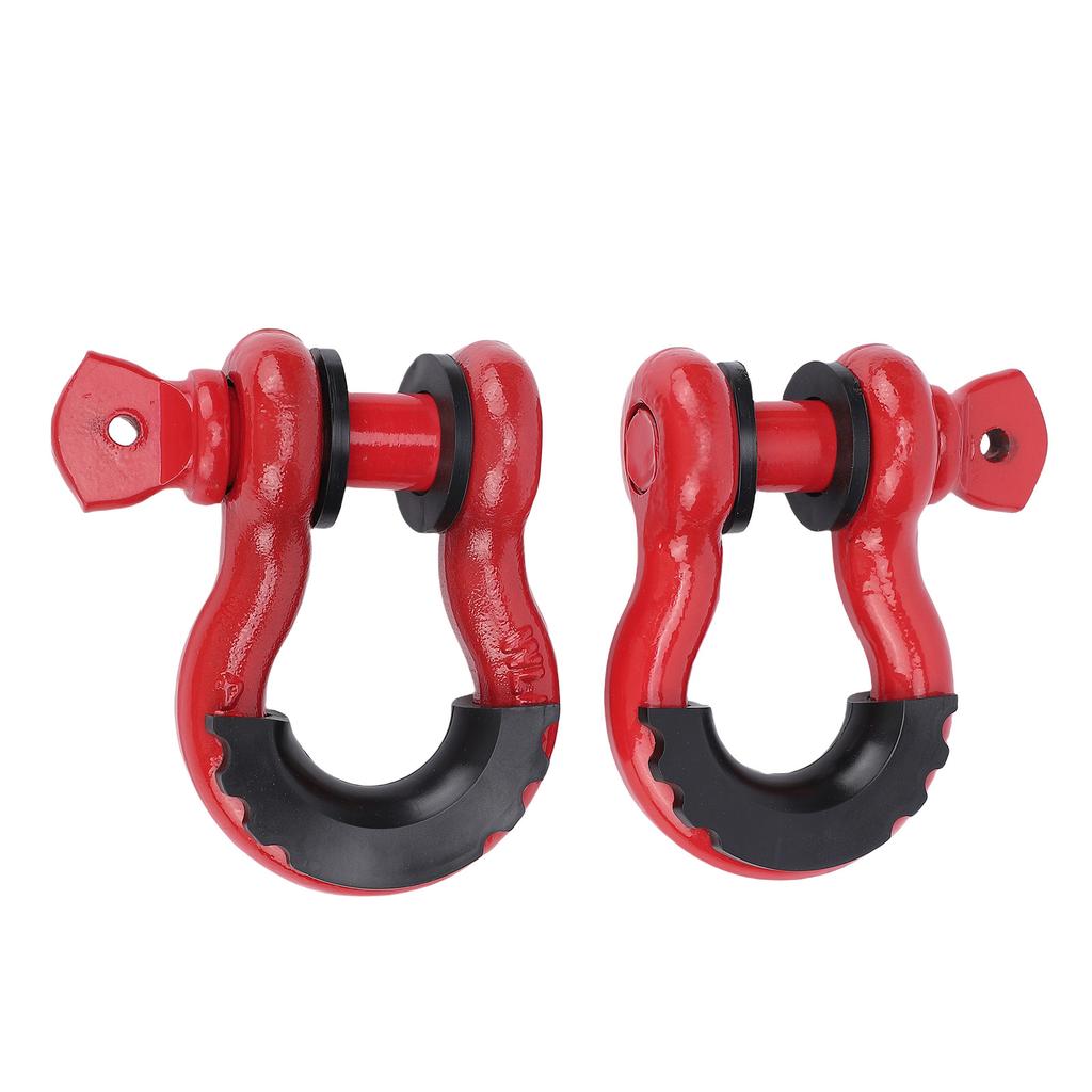 2Pcs D Ring Shackle 3 4in Heavy Duty Off Road Recovery 4.75T Break Strength for Trailer Winch Tow Strap Truck Vehicle
